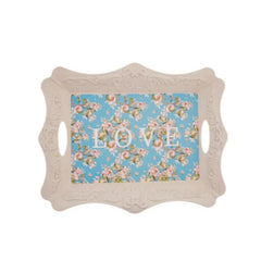 Karaca Love White Tray [33x42cm] |  153.03.06.6817