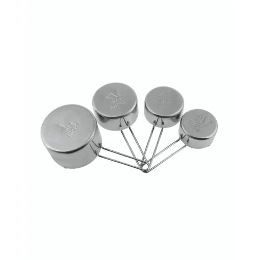 Karaca Crick Crack Stainless Steel Nesting Measuring Cups, Silver, | 153.03.06.7175