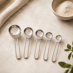 Karaca Crick Crack - 5-Piece Stainless Steel Measuring Spoon Set | 153.03.06.7176