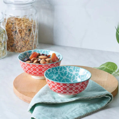 Karaca Retro Turquois Snack Bowl | 153.03.06.7228