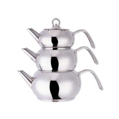 Karaca 3D Induction Based Midi Teapot Set, 0.7L, 1.1L, 1.9L |  153.03.07.4256