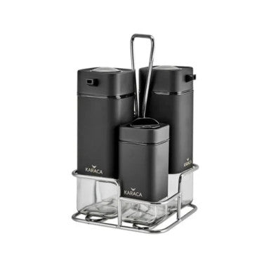 Karaca Avangart Black & Gold Salad Set |  153.03.07.5765