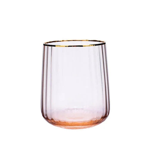 Karaca Misty Line Glass Water Cup Orange |  153.03.07.8646