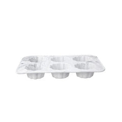 Karaca White Marble Silicone 6 Muffin Cake Mold |  153.03.07.8815