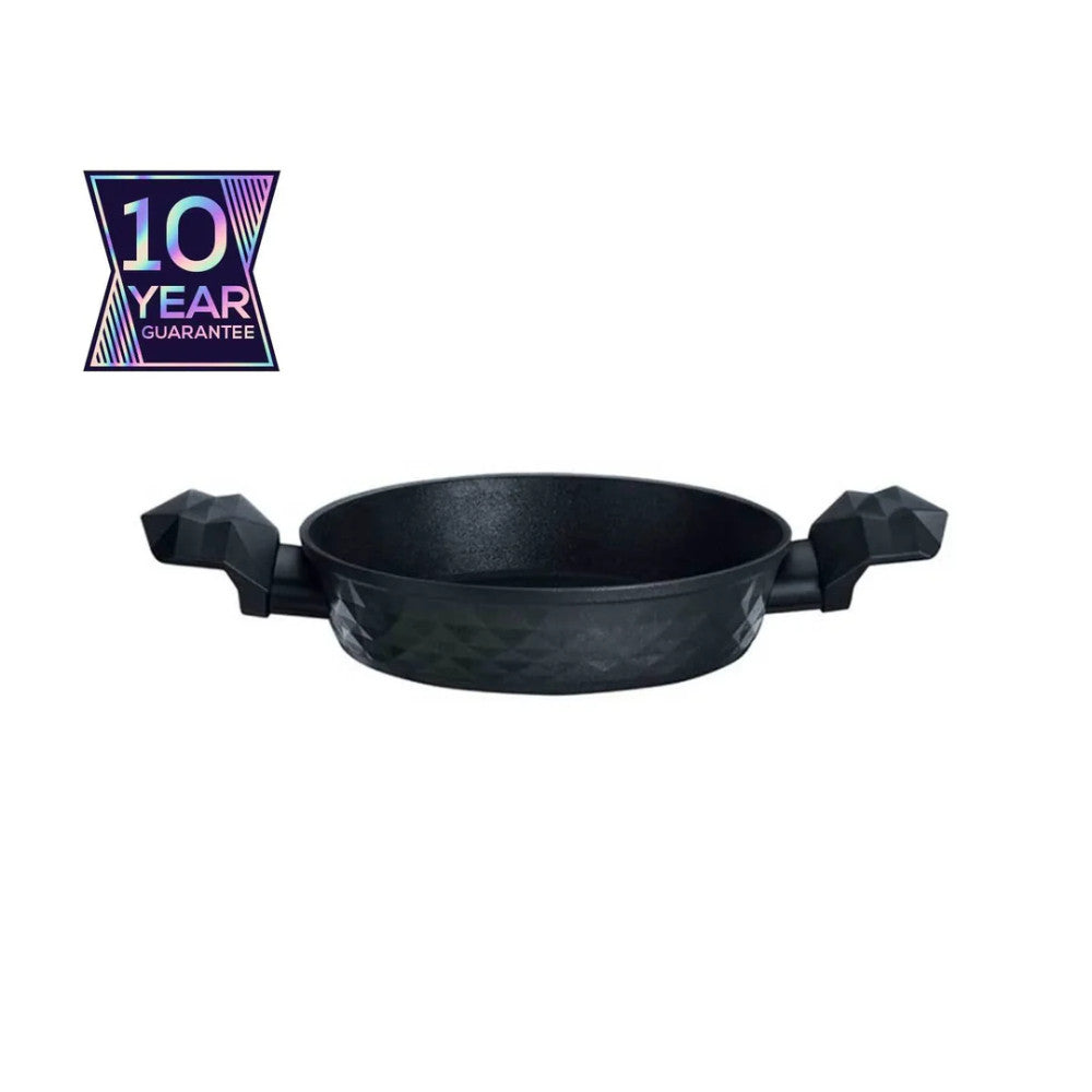 Karaca BioDiamond - 20cm Non-Stick Induction Shallow Pan with Antibacterial Handles - Black | 153.03.08.0417