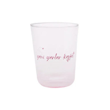 Karaca To-Do Collection Water Glass Pink 250ML |  153.03.08.1797