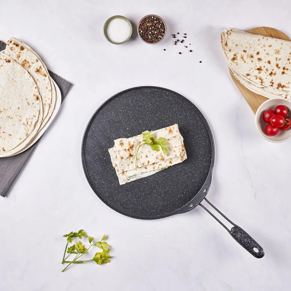 Karaca Biogranit Kitchenlover - 34cm Pancake and Lavash Pan - Black | 153.03.08.1870