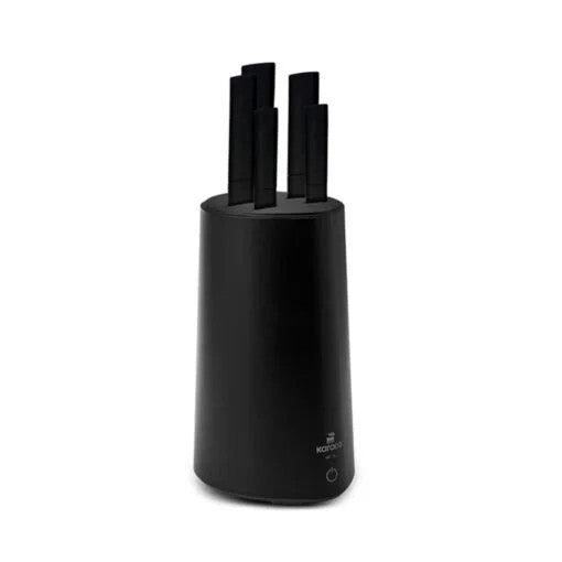 Karaca Meister Sterilizer Stand Knife Set Black UV Light Wave + 253.7nm Ozone Sterilization | 153.03.08.2211