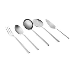 Karaca Oslo 5Pcs Service Set | 1Pc Serving Colander 28cm – 1Pc Serving Ladle 26cm – 1Pc Serving Spoon 27cm – 1Pc Serving Fork 28cm – 1Pc Service Shovel 26cm | 153.03.08.2504
