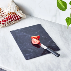 Karaca Ayaz - Black Glass Cutting Board - 25 × 35cm - Non-Slip | 153.03.08.2744