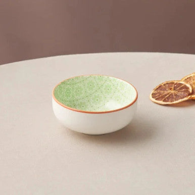 Karaca Floral Green Round Snack Bowl 10cm |  153.03.08.2975