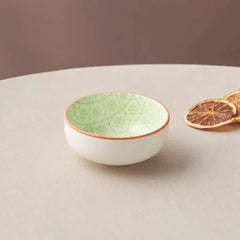 Karaca Floral Green Round Snack Bowl 10cm |  153.03.08.2975
