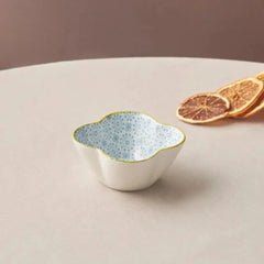 Karaca Floral Blue Clover Snack Bowl 10cm | 153.03.08.2976