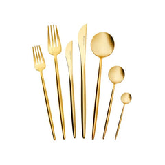 Karaca Jupiter 84Pcs Cutlery Set With Box, Matte Gold |  153.03.08.4577