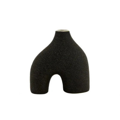 Karaca Home Cassie Black Stoneware Ceramic Vase 17.5cm |  153.09.01.2171