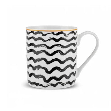 Karaca Zigzag Mug 360ML Black | 153.09.01.2791