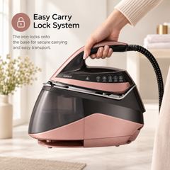 Karaca Suction Cup Smart Touch Steam Generator Iron 2600W - Rosegold | 7883