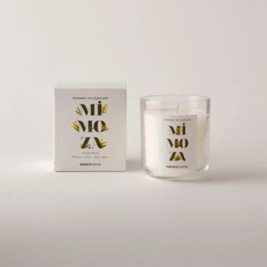 Karaca Home Istanbul’S Flowers Series Scented Candle Mimosa – [8x6x6cm] |  153.09.01.5940
