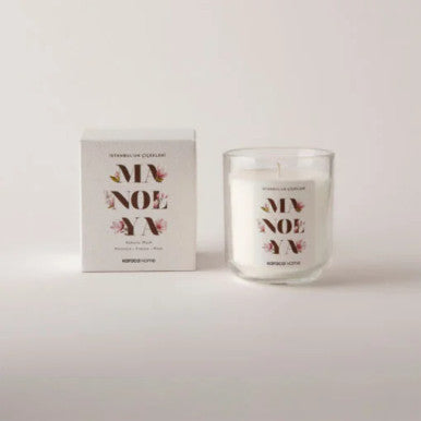 Karaca Home Istanbul’S Flowers Series Scented Candle Magnolia – [8x6x6cm] |  153.09.01.5941