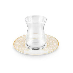 Karaca Nazende Set of 6 Tea Cups |  153.09.01.6297