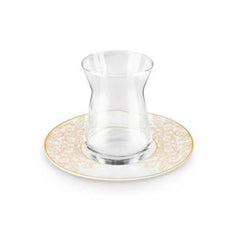 Karaca Nazende Set of 6 Tea Cups |  153.09.01.6297