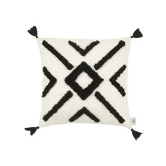 Karaca Home Anibal Filled Cushion Black-Cream – [43x43cm] – 100% Polyester |  153.09.01.6819