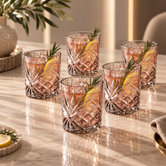 Karaca Melodico 6-Piece Beverage Glass Set 325ml - Anthracite | 153.09.01.8972