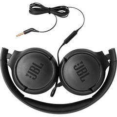 JBL TUNE 500 On-Ear Wired Headphone - Black | JBLT500BLKAM