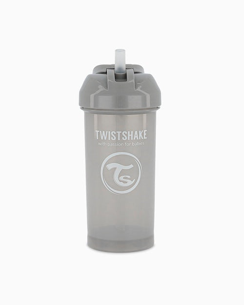 Twistshake Straw Cup 360ml 12+m Pastel Grey | 78680
