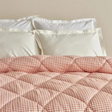Karaca Home Sarah Anderson Grimes Plaid Double Quilt Pink [195x215cm] |  160.22.08.0040