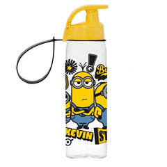 Minions Kevin Kids Water Bottle with Flip Straw Lid & Carry Strap – Yellow | 161414-250