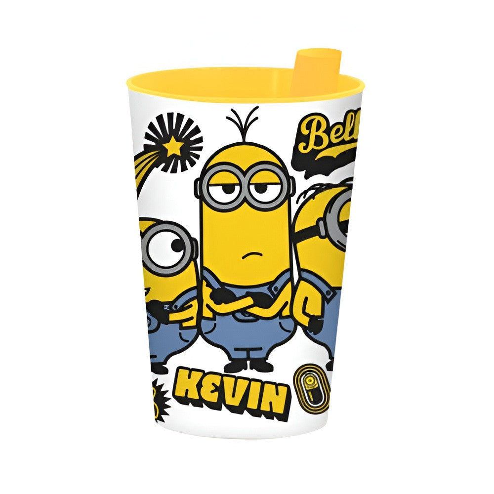 Minions Kevin Kids Cup with Built-In Straw – Yellow | 161931-250