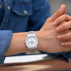 Casio Edifice SLIM Men Analog Watch - Silver White | EFR-S108D-7AVUDF