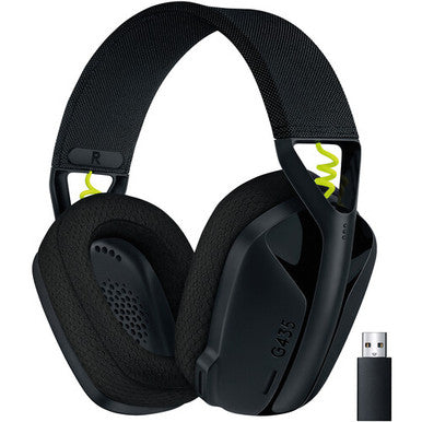 Logitech G435 Wireless Gaming Headset, Black  | 981-001051