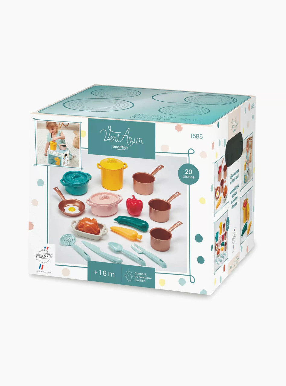 Ecoiffier Vert Azur Cookware Set | 0001685