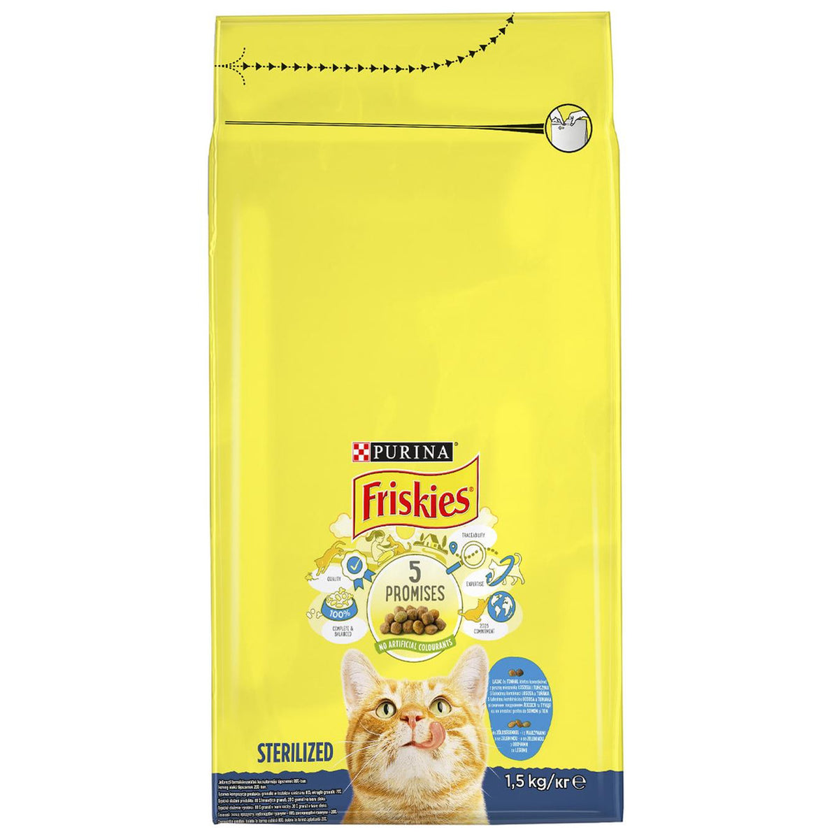 Friskies Neutered Cat Salmon & Vegetable Dry Food 1.5kg | 206009