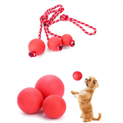 Rope Ball Dog Toy – Red - Large | PET-RBT-RED04