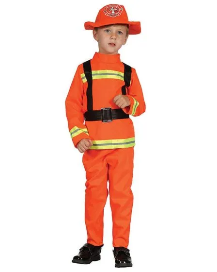 Fireman Costume (Pant, Top, Belt, Hat) - Large Size | 092368