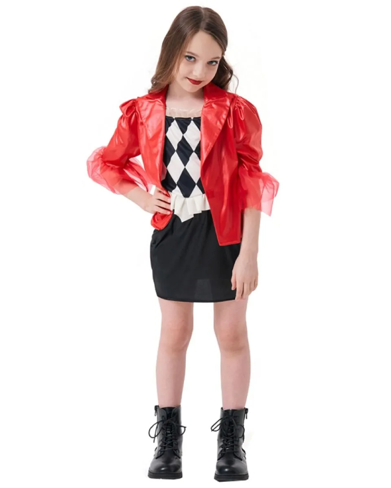 Lady Gaga Harley Quinn Costume (Jacket, Skirt, T-Shirt) - Large Size | 098975