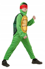 Ninja Turtle Costume (Jumpsuit, Shell Cape, Hood, Mask) - Large Size | 091988