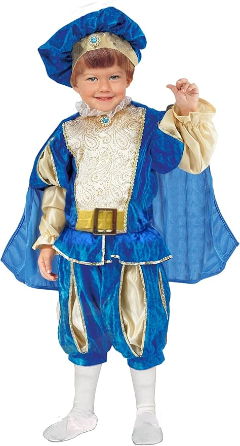 Prince Blue Costume (Blouse, Pant, Cape, Hat) - Large Size | 881218