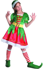 Elf Costume (Dress, Belt, Hat, Shoe Covers) - Large Size | 091388