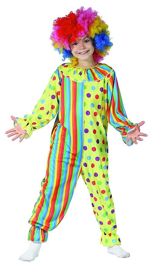Colorful Clown Costume (Jumpsuit) - Large Size (130–140 cm) | 98674