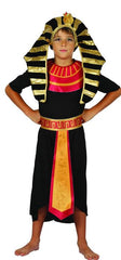 Egyptian Pharaoh Costume for Boys (Robe, Hat, Belt, Collar) - Large Size (130–140 cm) | 091309