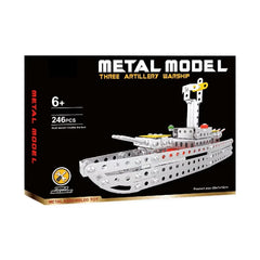 Metal Model 246-Piece DIY Warship Construction Set | X688-1