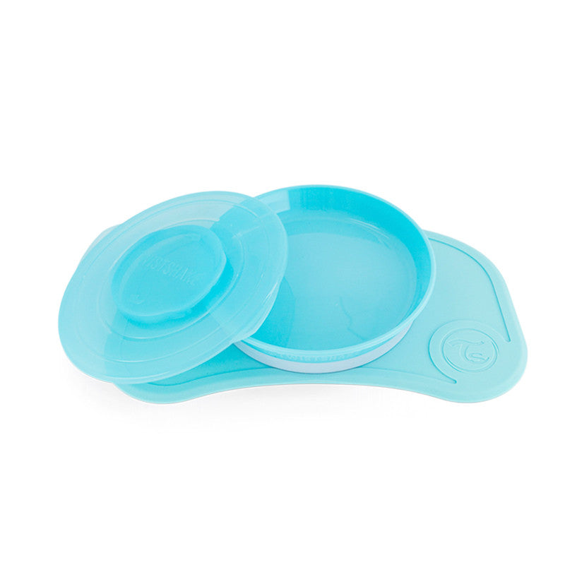 Twistshake Click-Mat Mini + Plate Pastel Blue | 78440