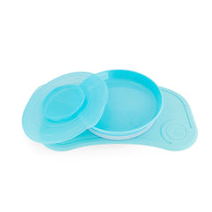Twistshake Click-Mat Mini + Plate Pastel Blue | 78440