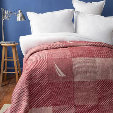 Karaca Home Aegina Red Single Patch Cotton Blanket [150x200cm] |  180.01.01.0445