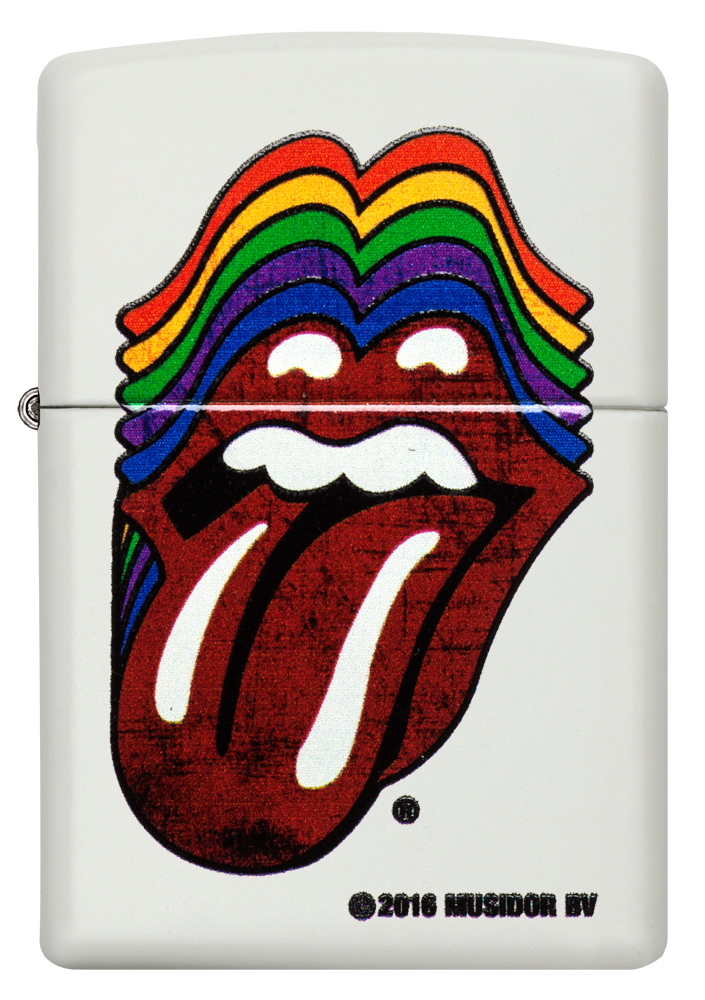 Zippo Rolling Stones White Matte Windproof Lighter | 214-1986