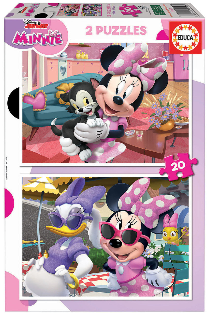 Educa Disney Junior Minnie - 2 Puzzles (20 pcs each) | 19297
